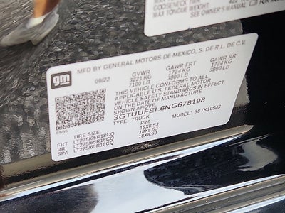 2022 GMC Sierra 1500 AT4X