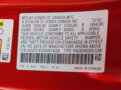 2025 Honda Civic Si Base