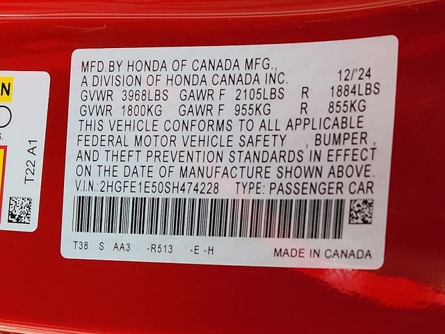 2025 Honda Civic Si Base