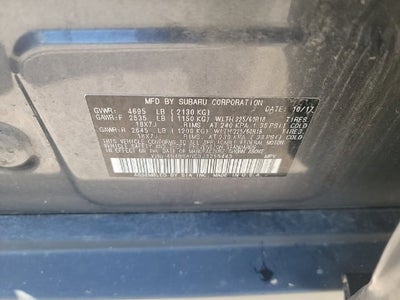 2018 Subaru Outback 2.5i Limited