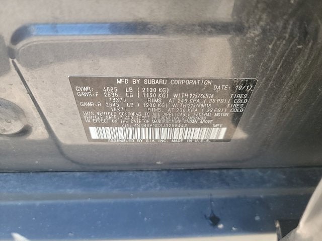 2018 Subaru Outback 2.5i Limited
