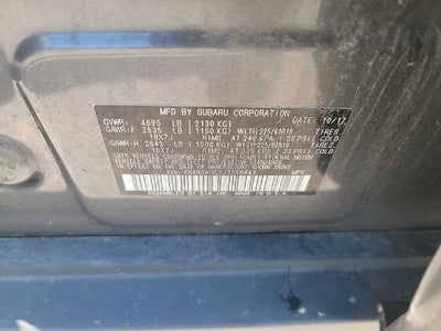 2018 Subaru Outback 2.5i Limited