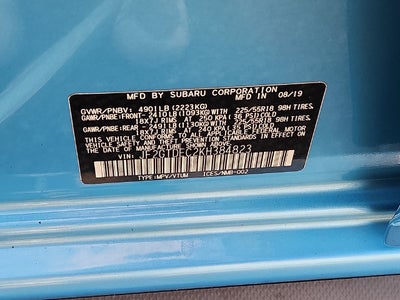 2019 Subaru Crosstrek Hybrid