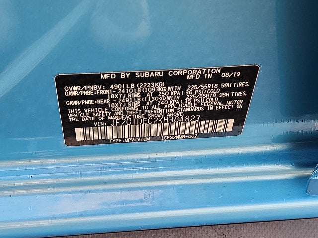 2019 Subaru Crosstrek Hybrid