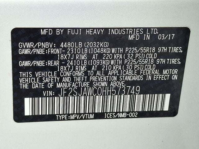 2017 Subaru Forester 2.5i Touring