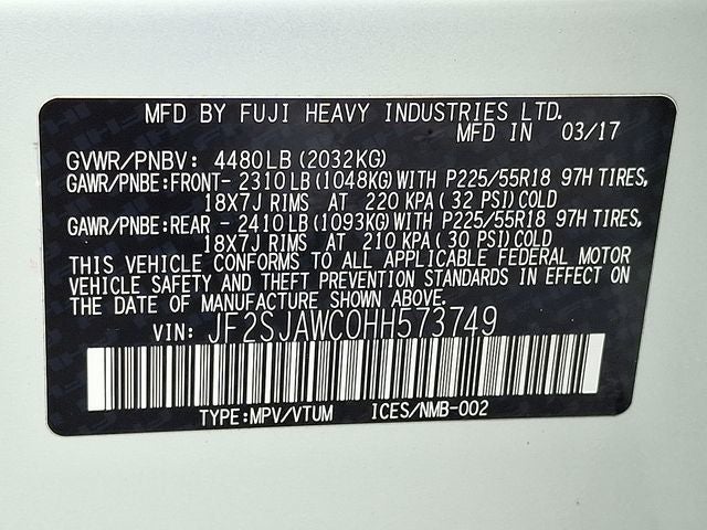 2017 Subaru Forester 2.5i Touring