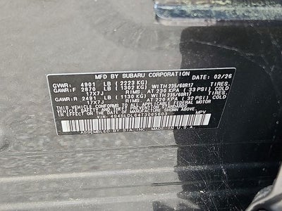 2026 Subaru FORESTER Wilderness