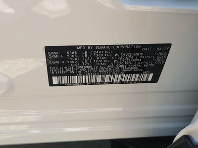 2026 Subaru FORESTER Touring Hybrid