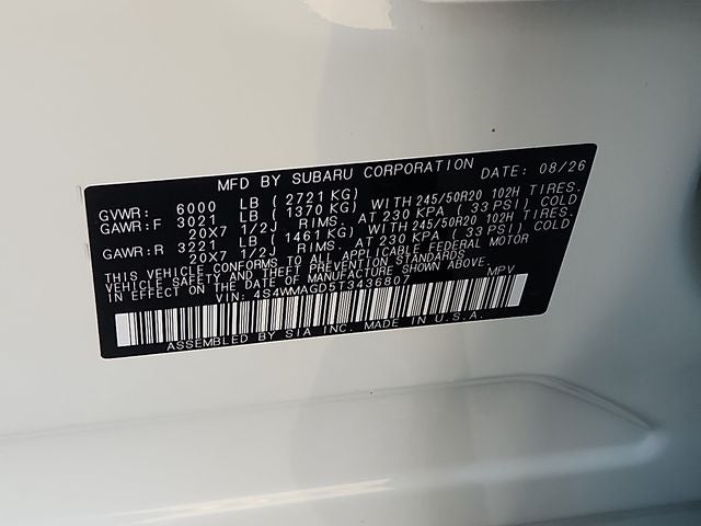2026 Subaru ASCENT Limited 7-Passenger
