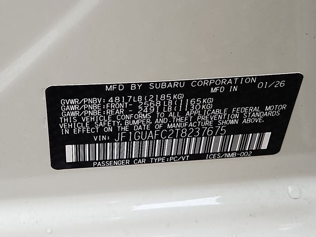 2026 Subaru IMPREZA Sport