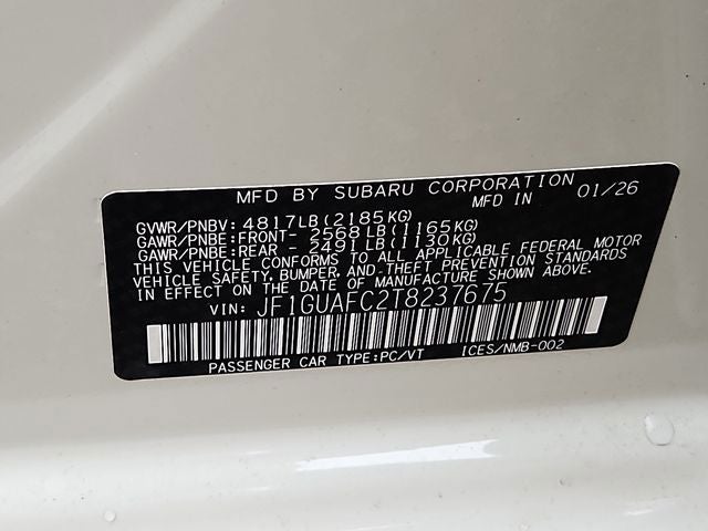 2026 Subaru IMPREZA Sport