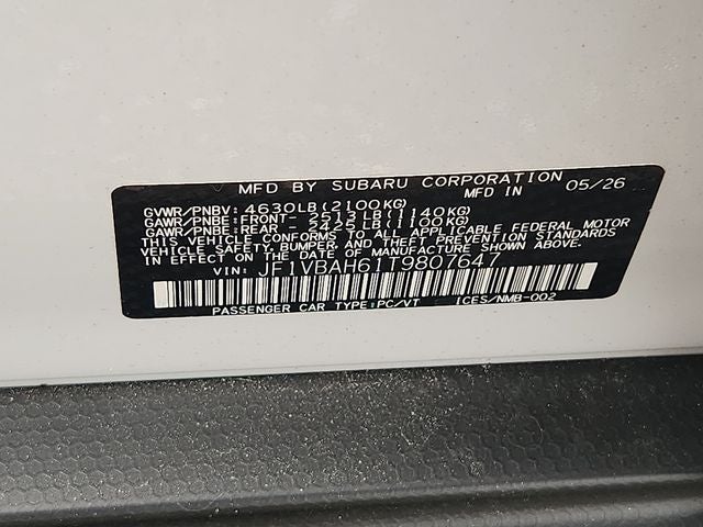 2026 Subaru WRX Base