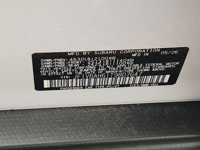 2026 Subaru WRX Base