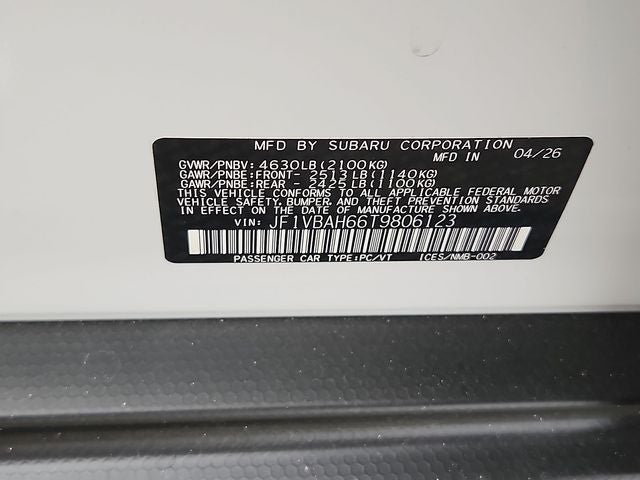 2026 Subaru WRX Premium
