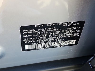 2026 Subaru OUTBACK Premium