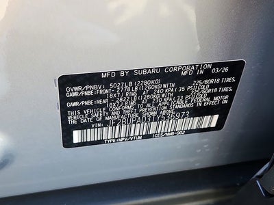 2026 Subaru OUTBACK Premium