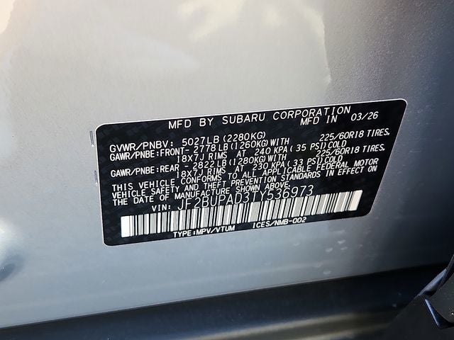2026 Subaru OUTBACK Premium
