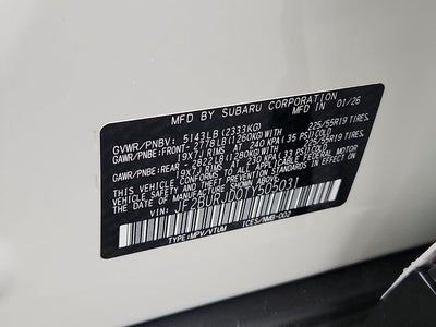 2026 Subaru OUTBACK Touring XT