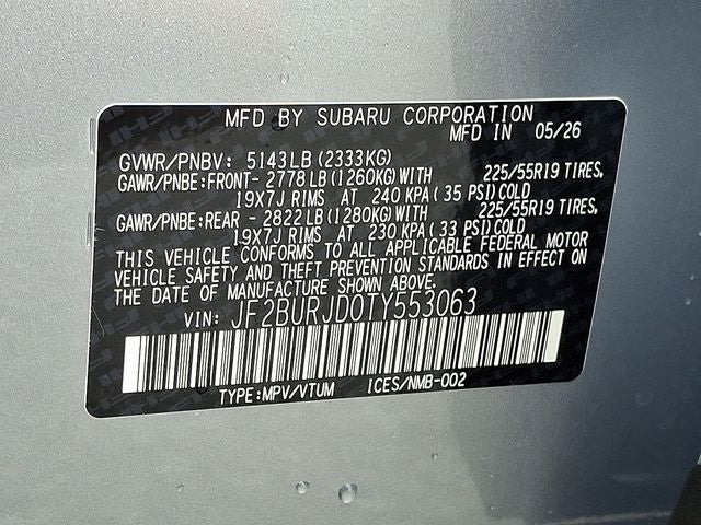 2026 Subaru OUTBACK Touring XT