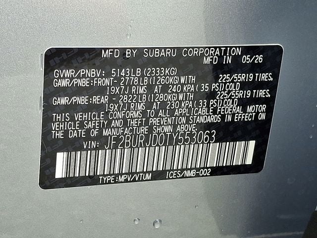 2026 Subaru OUTBACK Touring XT