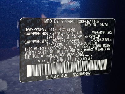 2026 Subaru OUTBACK Touring XT