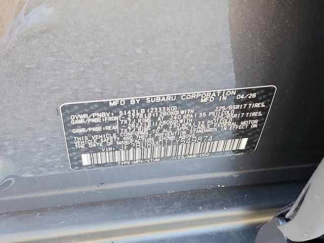 2026 Subaru OUTBACK Wilderness