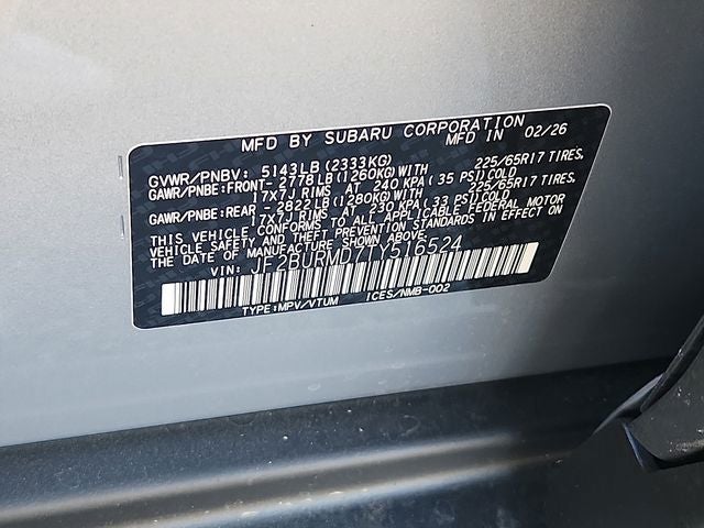 2026 Subaru OUTBACK Wilderness