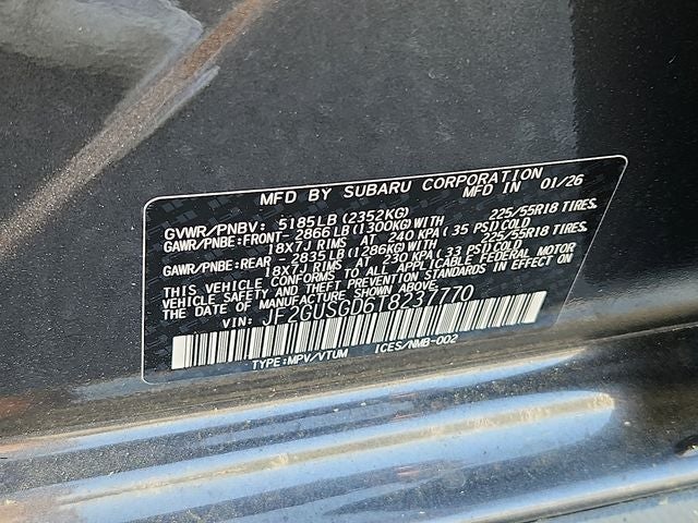 2026 Subaru CROSSTREK Sport Hybrid