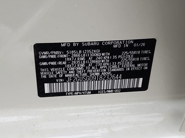 2026 Subaru CROSSTREK Sport Hybrid