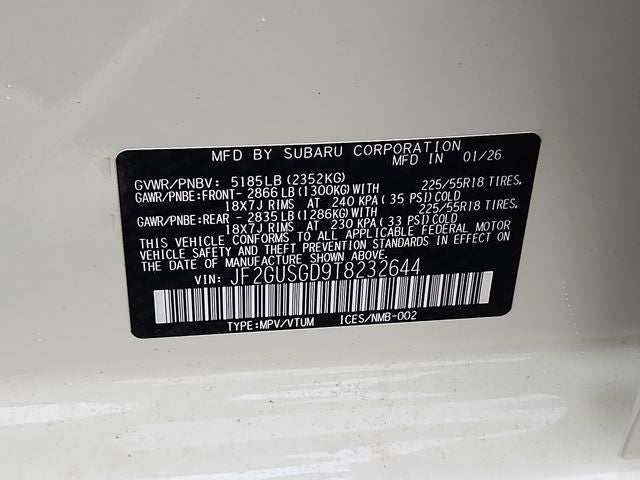 2026 Subaru CROSSTREK Sport Hybrid