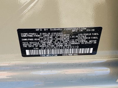 2026 Subaru CROSSTREK Limited Hybrid