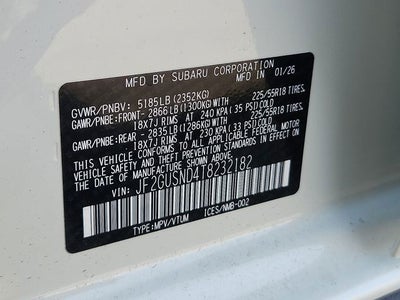 2026 Subaru CROSSTREK Limited Hybrid