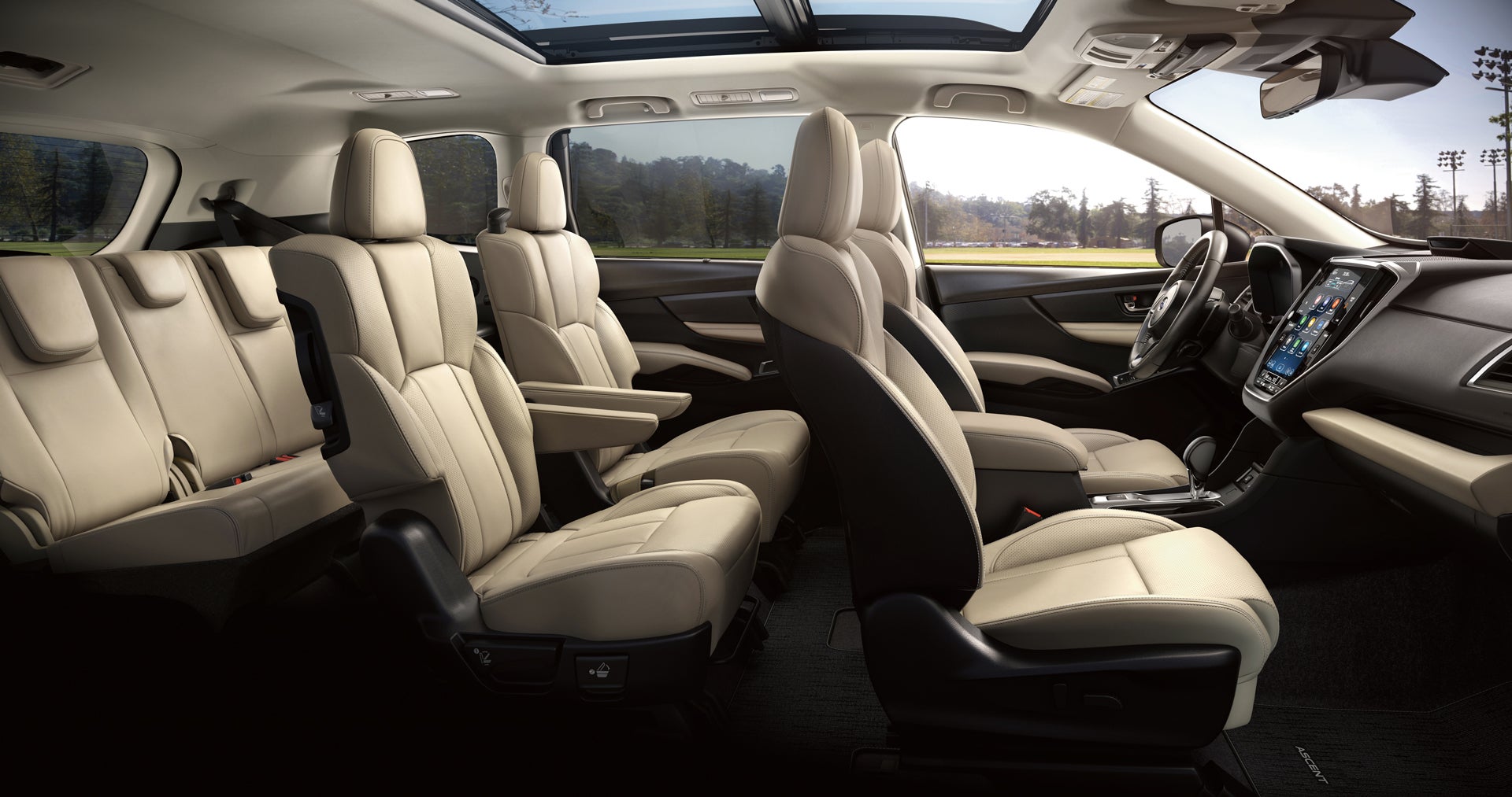 2027 Subaru Ascent Limited 7-Passenger Shown in Warm Ivory Leather