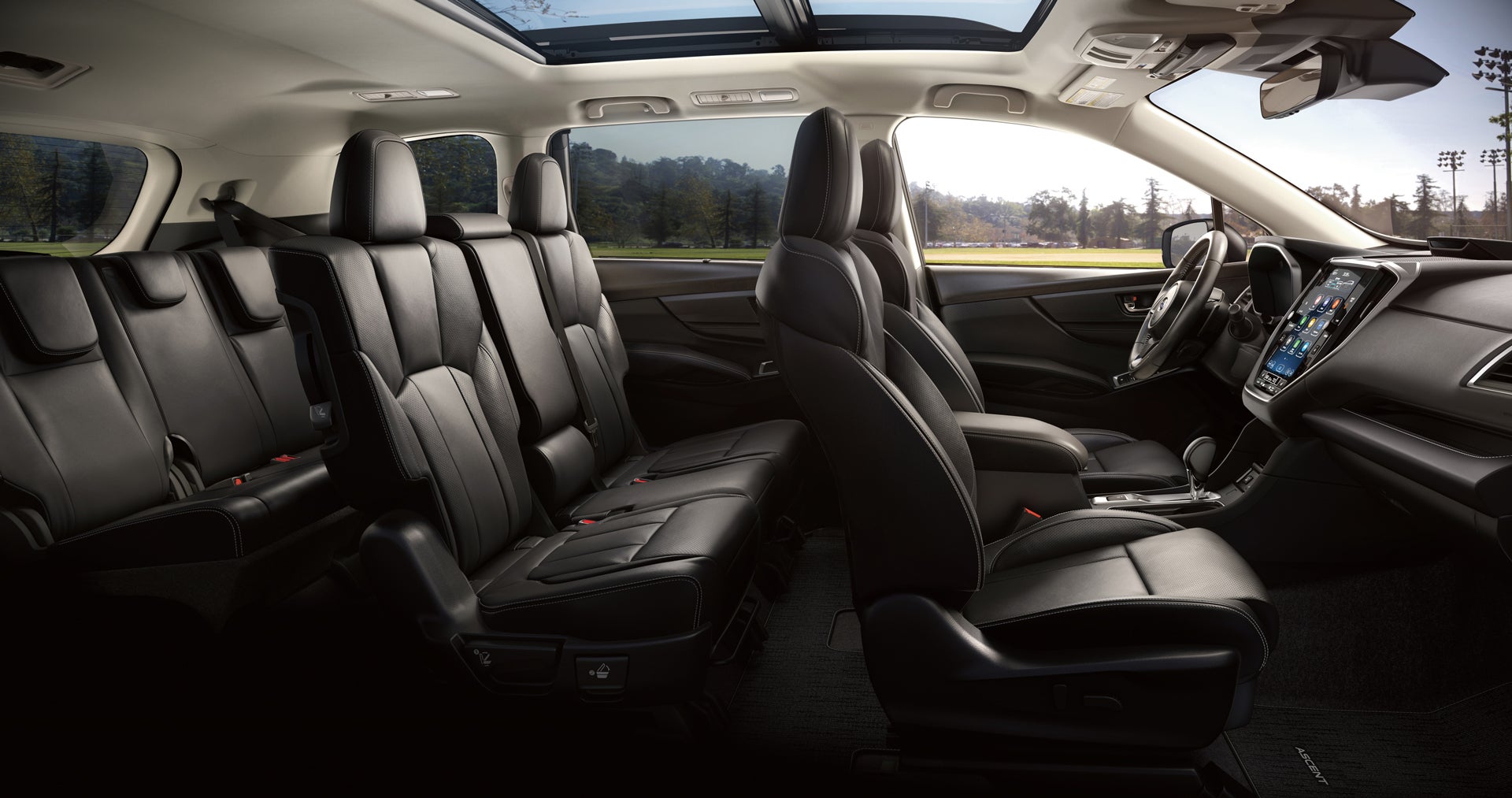 2027 Subaru Ascent Limited 8-Passenger Shown in Slate Black Leather