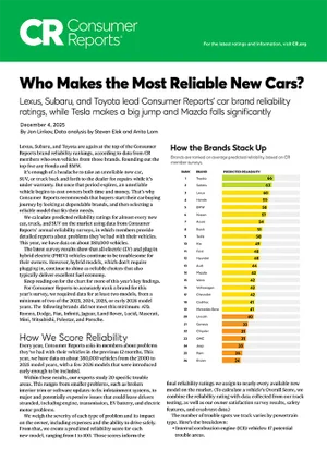 Who Makes the Most Reliable Cars | i.g. Burton Subaru of Glen Burnie in Glen Burnie MD